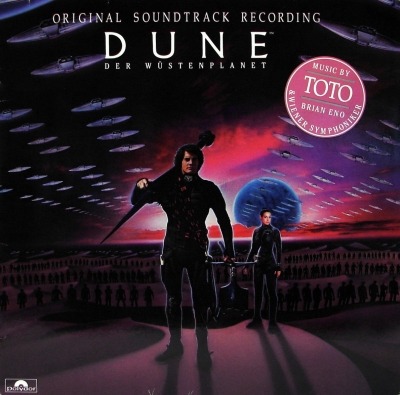 Różni wykonawcy (ścieżka dźwiękowa) - Dune · Der Wüstenplanet (Original Soundtrack Recording) (Album, 1984): oprawa graficzna przedniej okładki